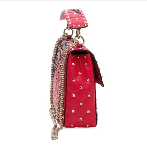 Valentino Garavani Rockstud Tiger Shoulder Bag - Picture 3 of 5